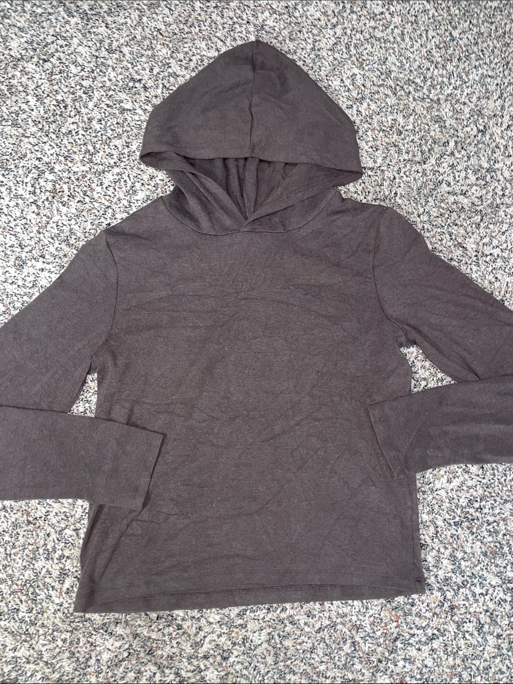 Wild Fable Long Sleeve Brown Hooded Tee Shirt Size XL NWOT